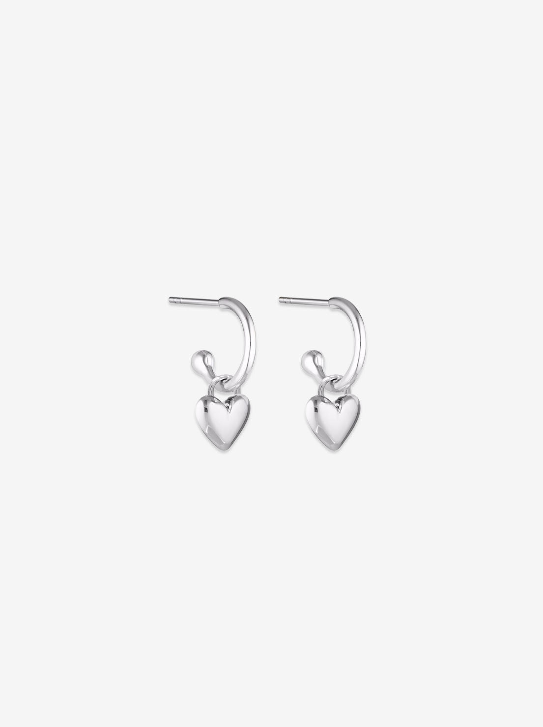 Linda Tahija - Amore Core Hoop Earrings - Sterling Silver