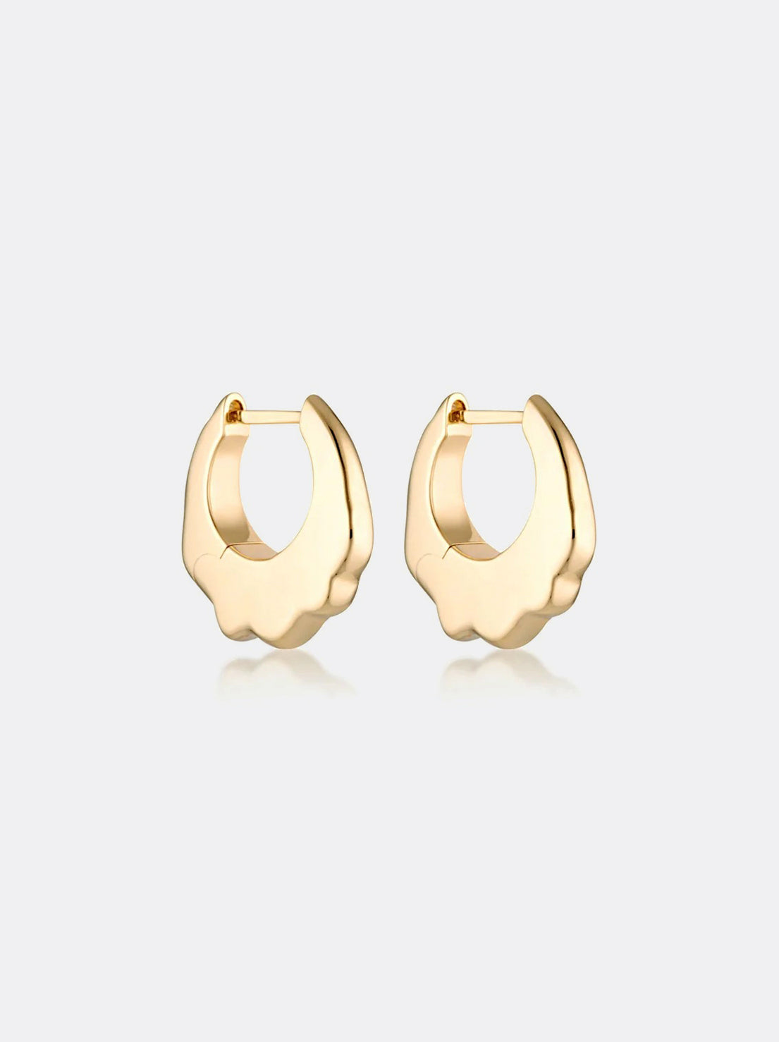 Linda Tahija - Apex Max Hoop Earrings - Gold Plated