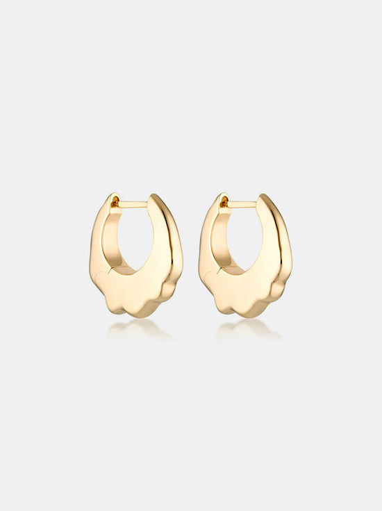 Linda Tahija - Apex Max Hoop Earrings - Gold Plated