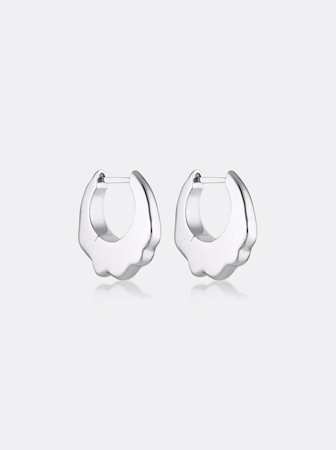 Linda Tahija - Apex Max Hoop Earrings - Sterling Silver