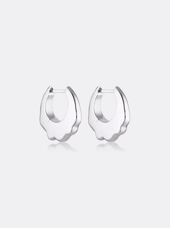 Linda Tahija - Apex Max Hoop Earrings - Sterling Silver