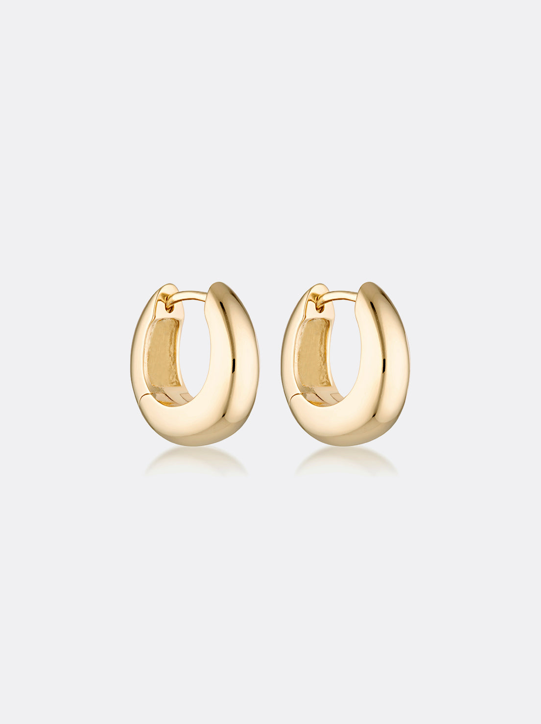 Linda Tahija - Bold Huggie Earrings - Gold Plated