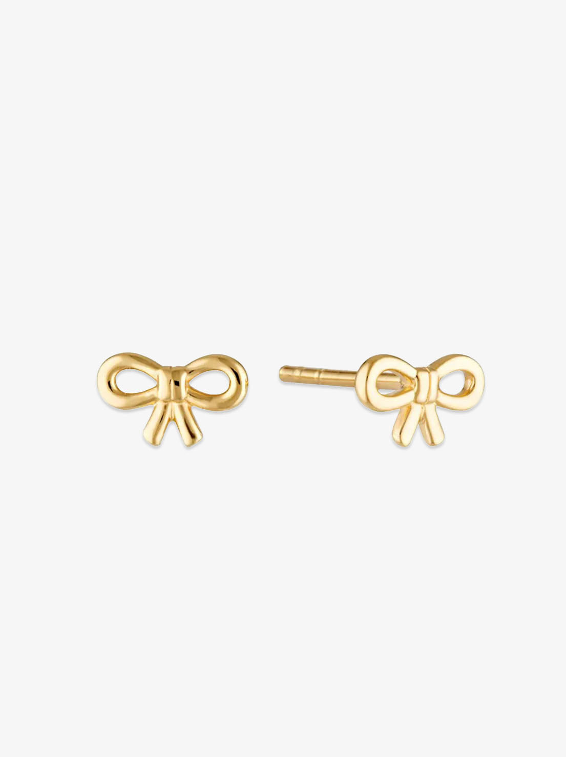 Linda Tahija - Bow Stud Earrings - Gold Plated