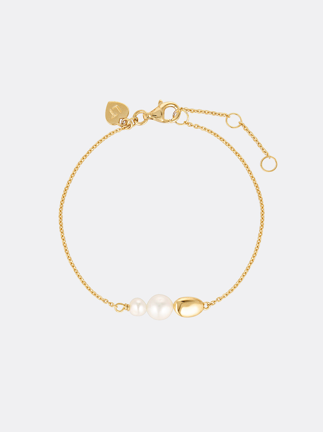 Linda Tahija - Brook Pearl Bracelet - Gold Plated