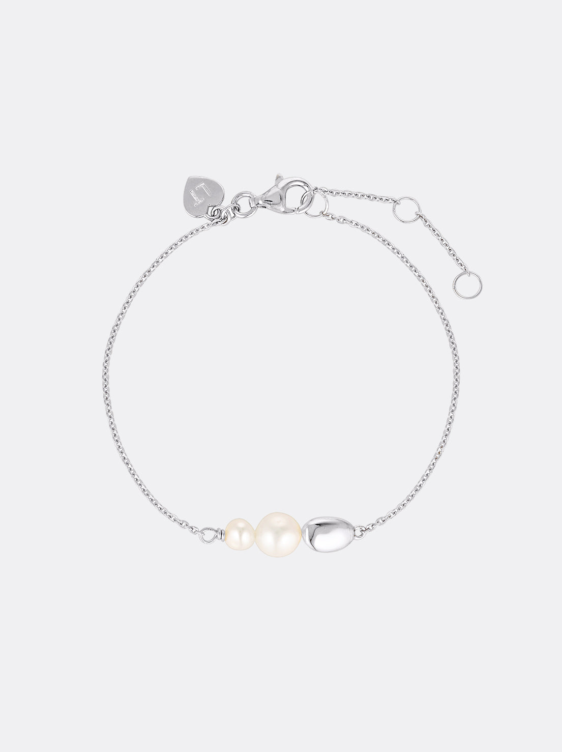 Linda Tahija - Brook Pearl Bracelet - Sterling Silver