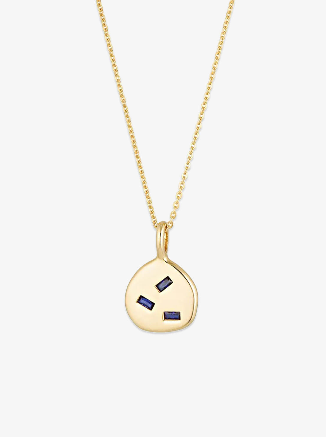 Linda Tahija - Cascade Necklace - Created Sapphire - 18k Gold Vermeil