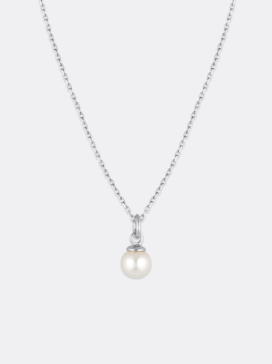 Linda Tahija - Cleo Pearl Necklace - Sterling Silver