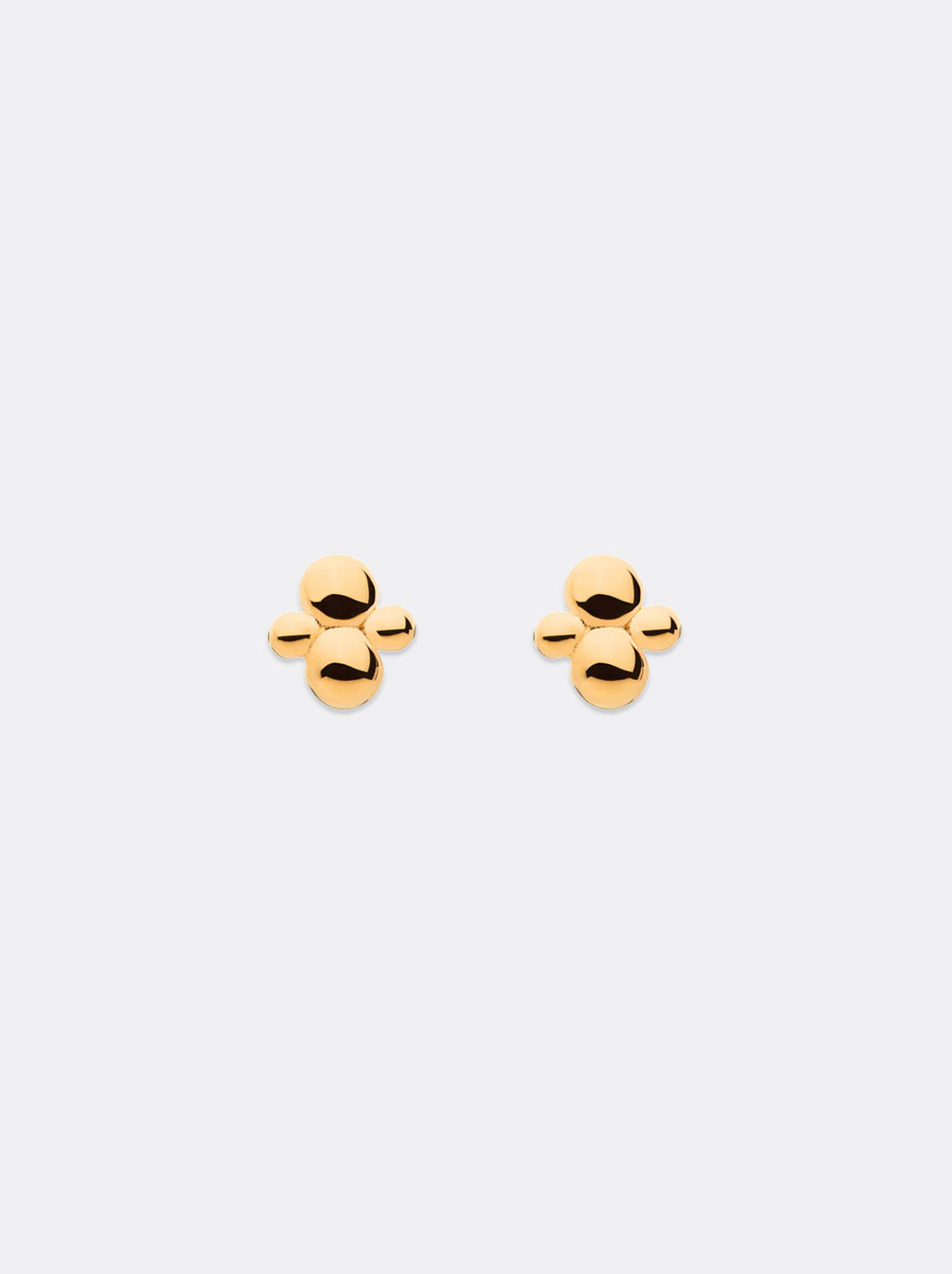Linda Tahija - Cluster Stud Earrings - Gold Plated