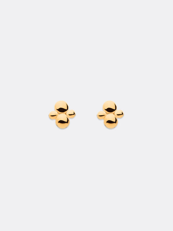 Linda Tahija - Cluster Stud Earrings - Gold Plated