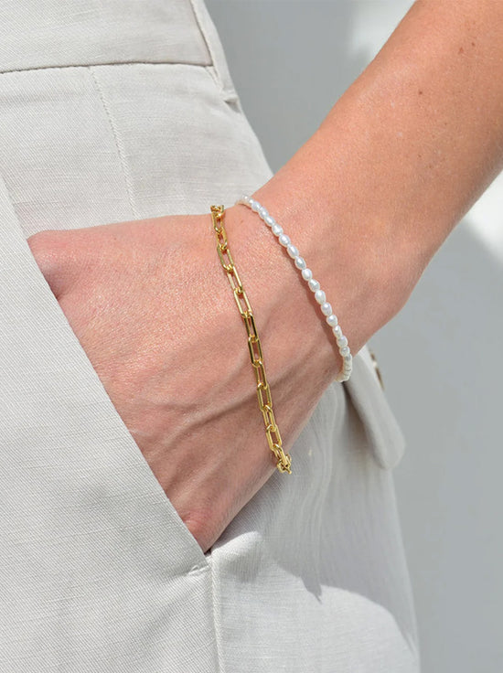 Linda Tahija - Coastal Pearl Bracelet - Sterling Silver