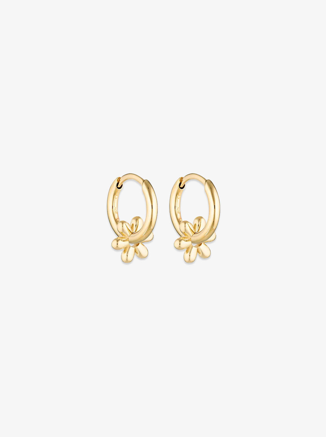 Linda Tahija - Daisy Classic Huggie Earrings - Gold Plated