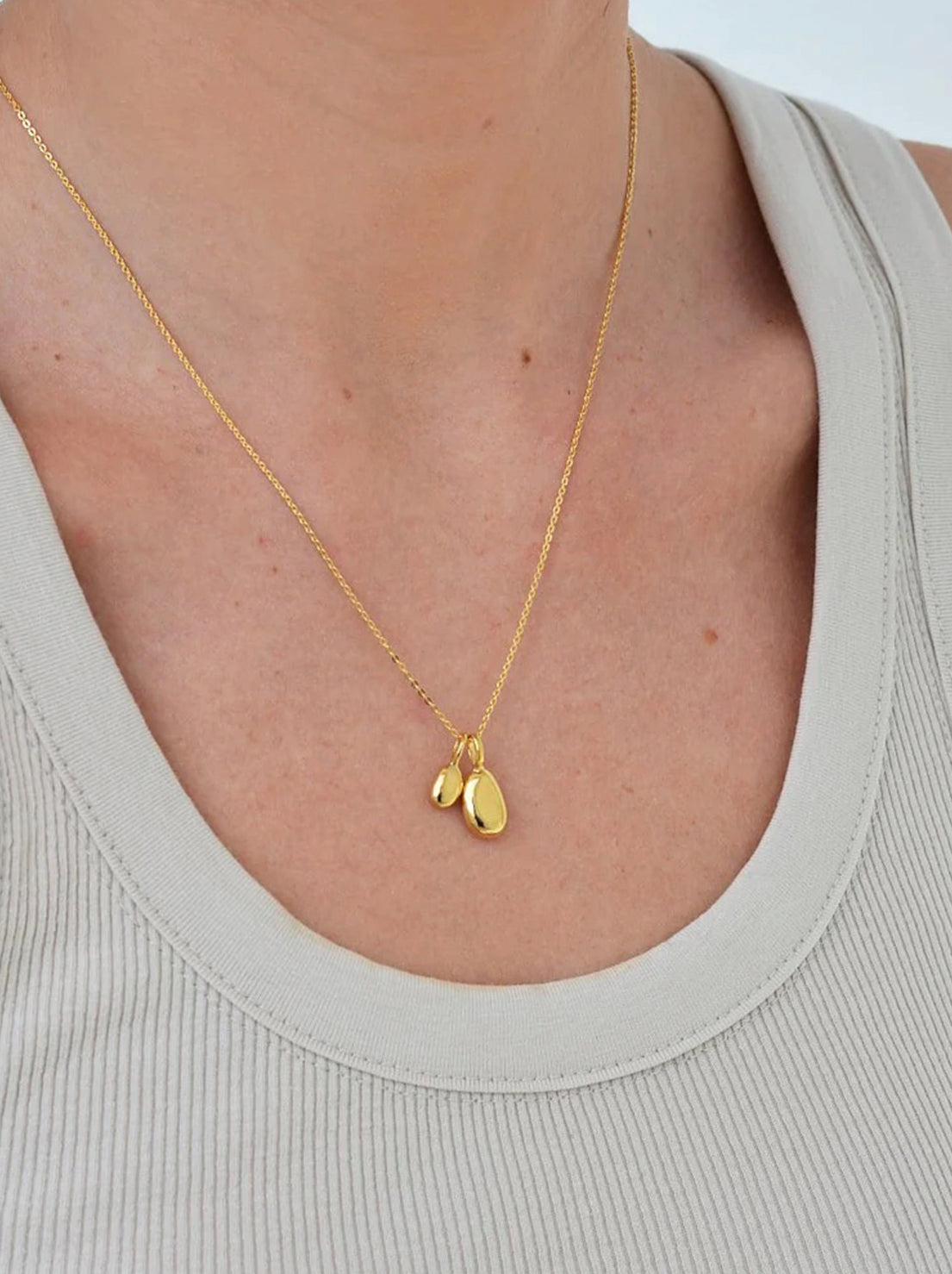 Linda Tahija - Double Alga Necklace - Gold Plated