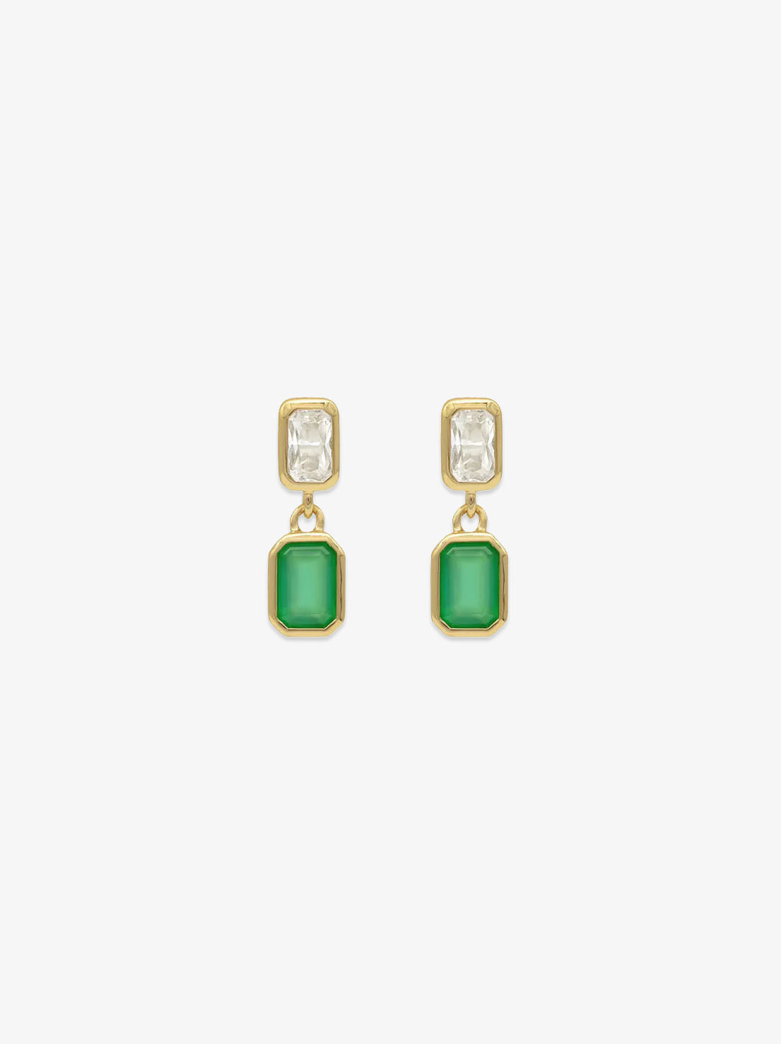 Linda Tahija - Gemme Calibri Drop Earrings - Gold Plated