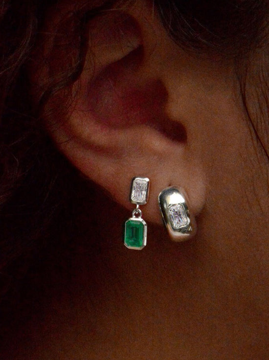 Linda Tahija - Gemme Calibri Drop Earrings - Sterling Silver