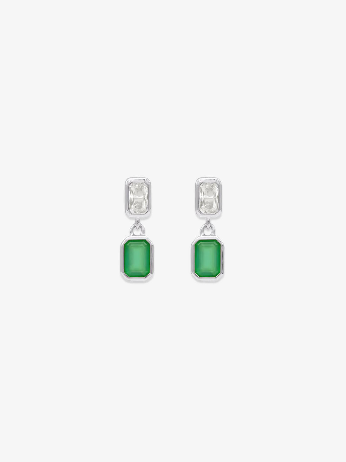 Linda Tahija - Gemme Calibri Drop Earrings - Sterling Silver