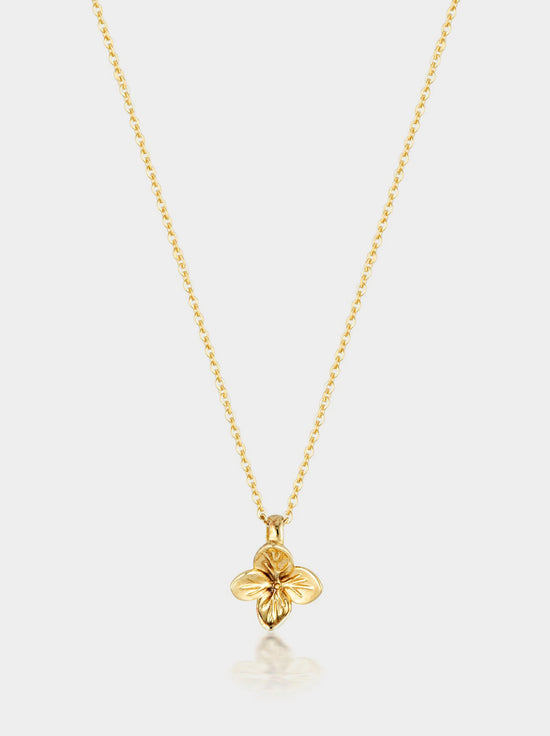 Linda Tahija - Hydrangea Necklace - Gold Plated