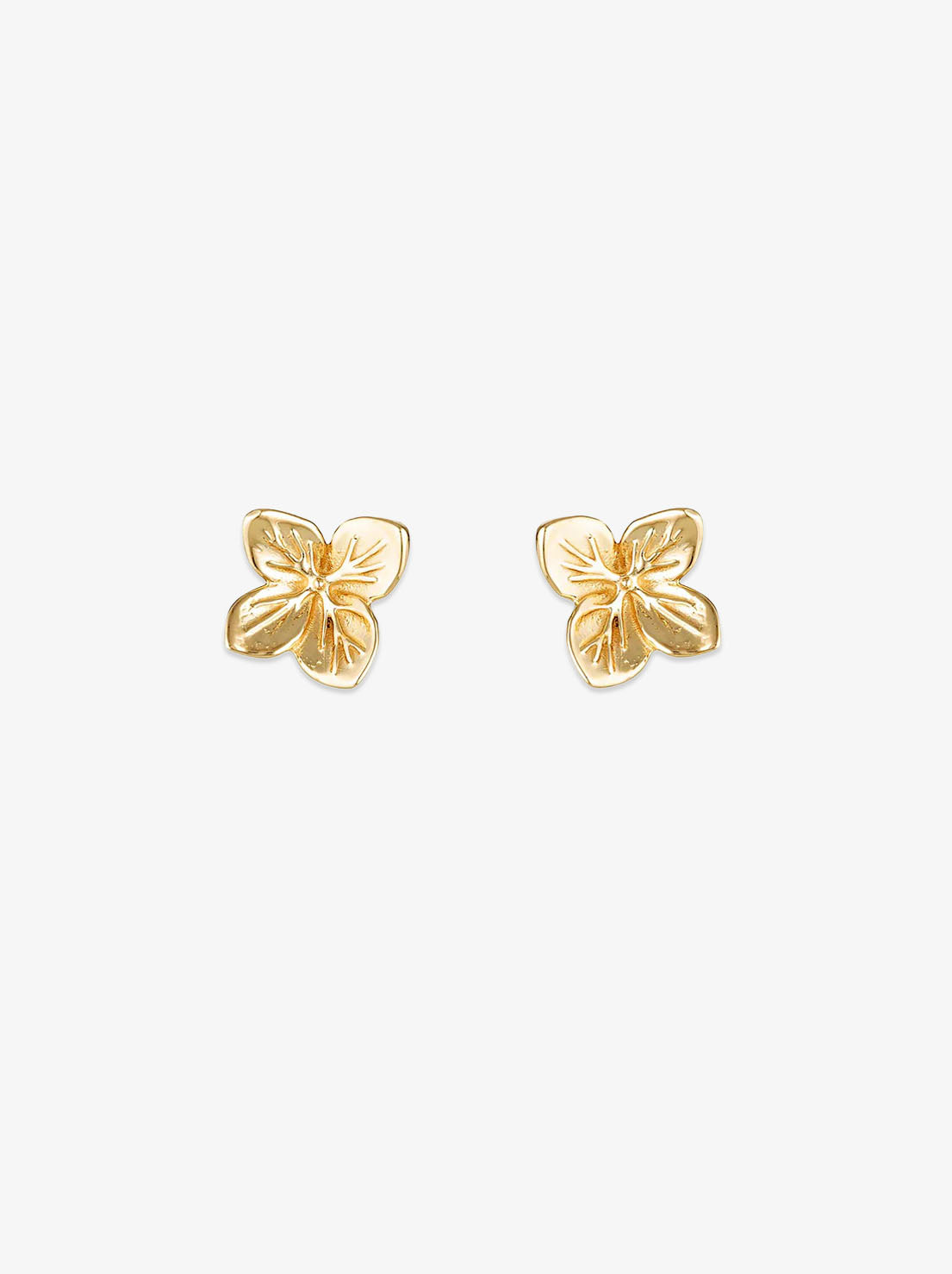 Linda Tahija - Hydrangea Stud Earring - Gold Plated