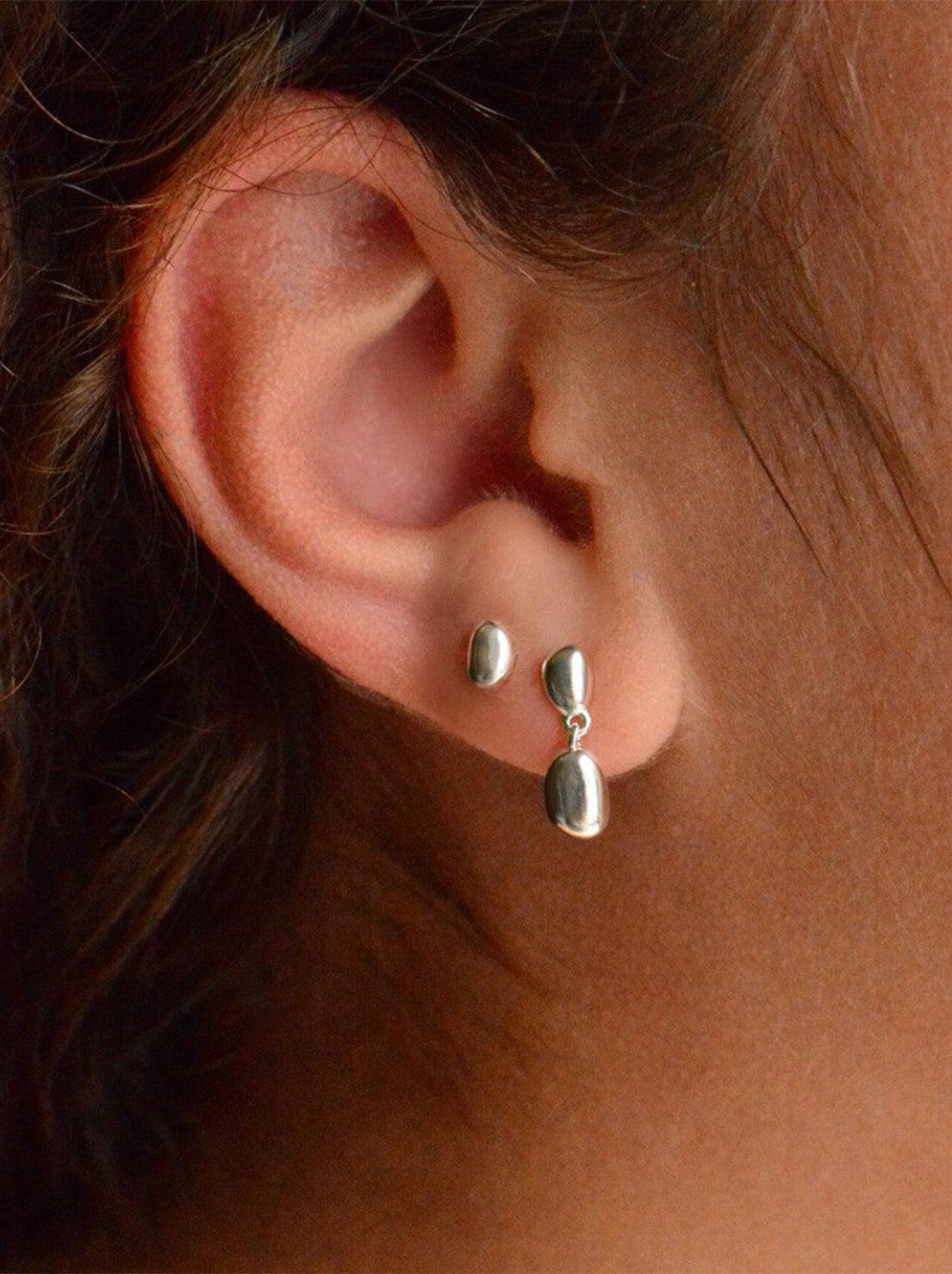 Linda Tahija - Lou Stud Earrings - Sterling Silver