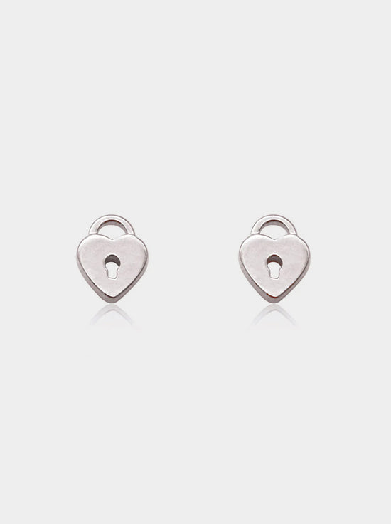 Linda Tahija - Love Lock Stud - Sterling Silver