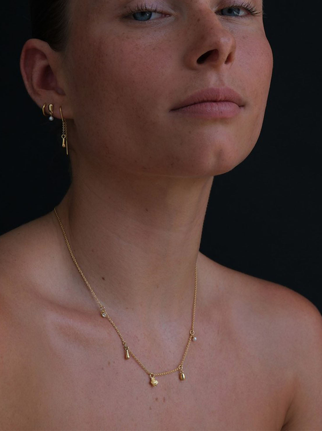 Linda Tahija - Memento Charm Necklace - 18k Gold Vermeil