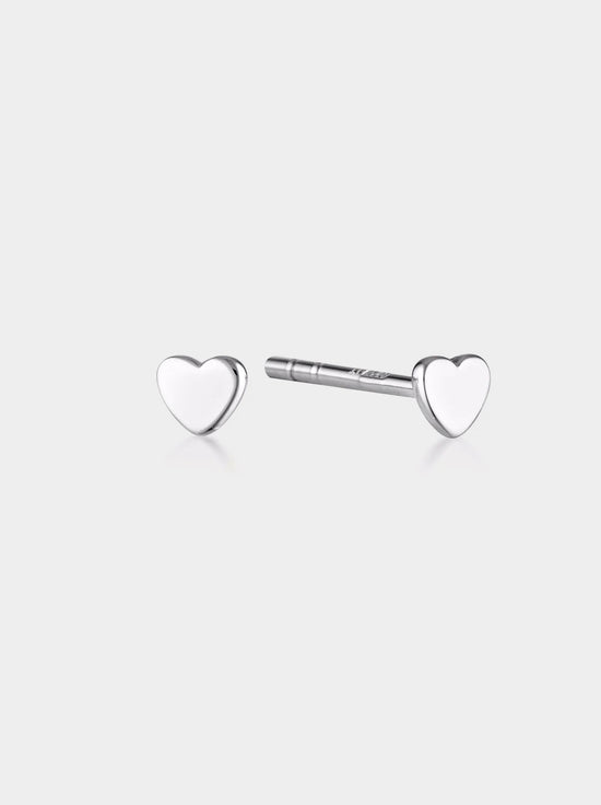 Linda Tahija - Micro Heart Stud - Sterling Silver