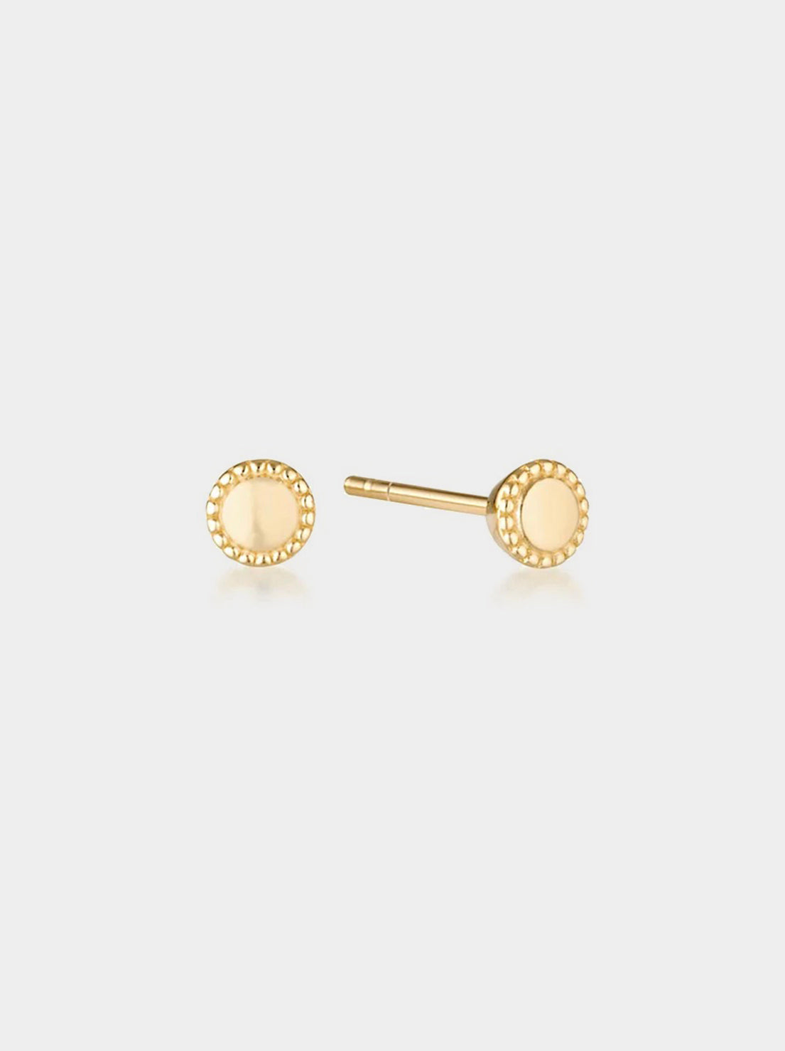Linda Tahija - Mill Stud Earrings - Gold Plated