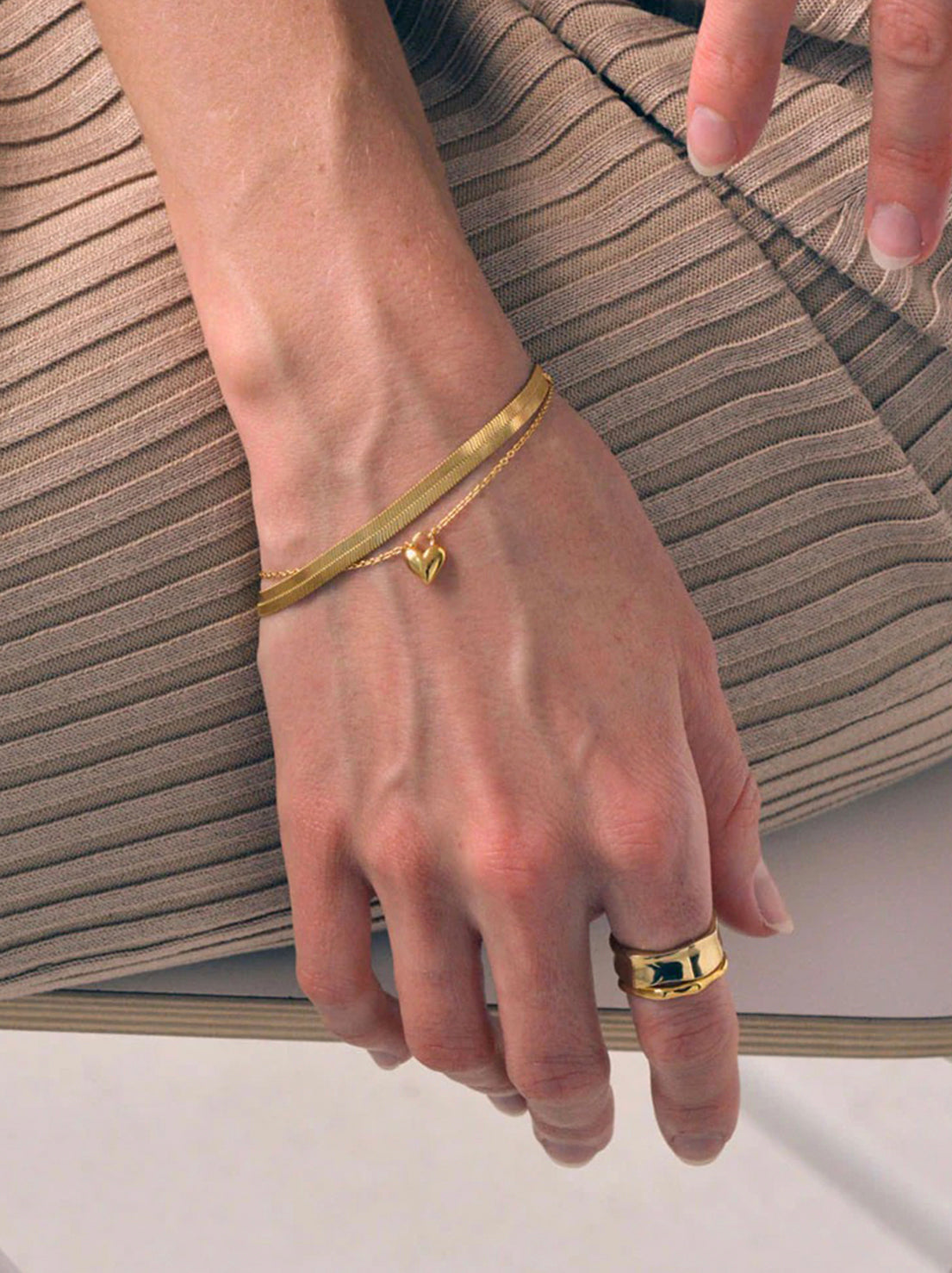 Linda Tahija - Mini Amore Bracelet - Gold Plated