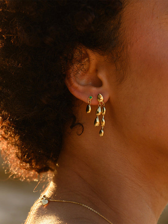 Linda Tahija - Mini Neptune's Earrings - Gold Plated