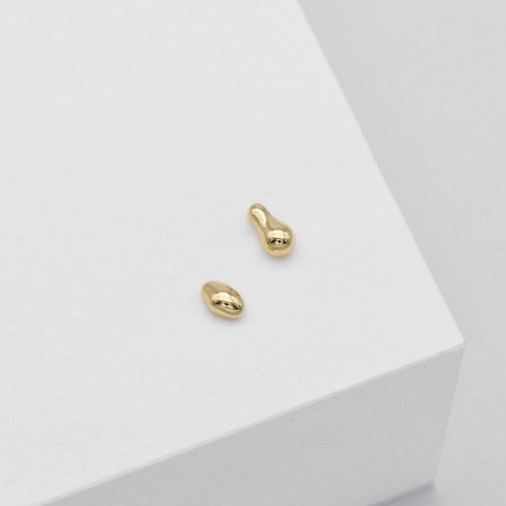 Linda Tahija - Organica Stud Earrings - Gold Plated