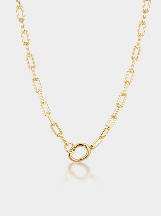 Linda Tahija - Paperclip Necklace - Gold Plated