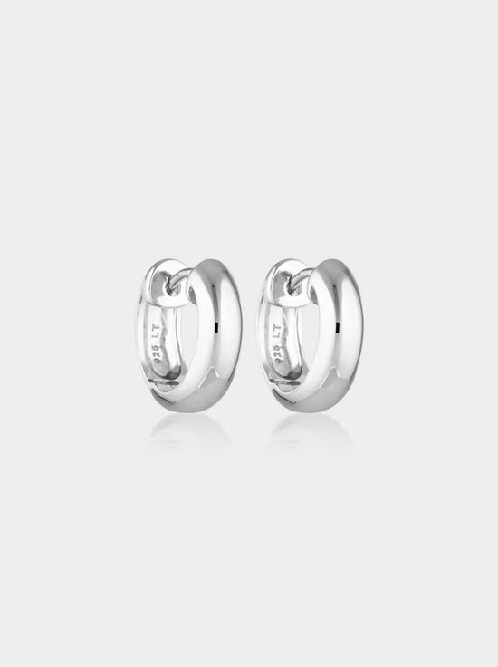 Linda Tahija - Solar Huggie Earrings - Sterling Silver