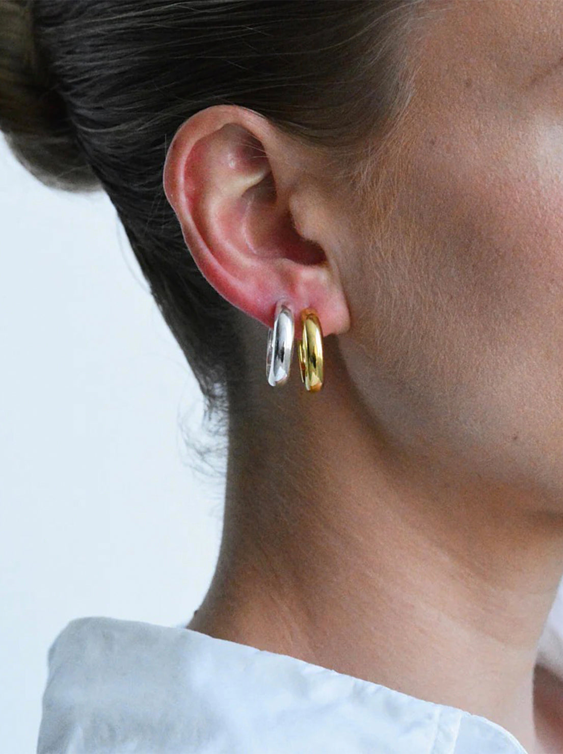 Linda Tahija - Solar Max Hoop Earrings - Gold Plated