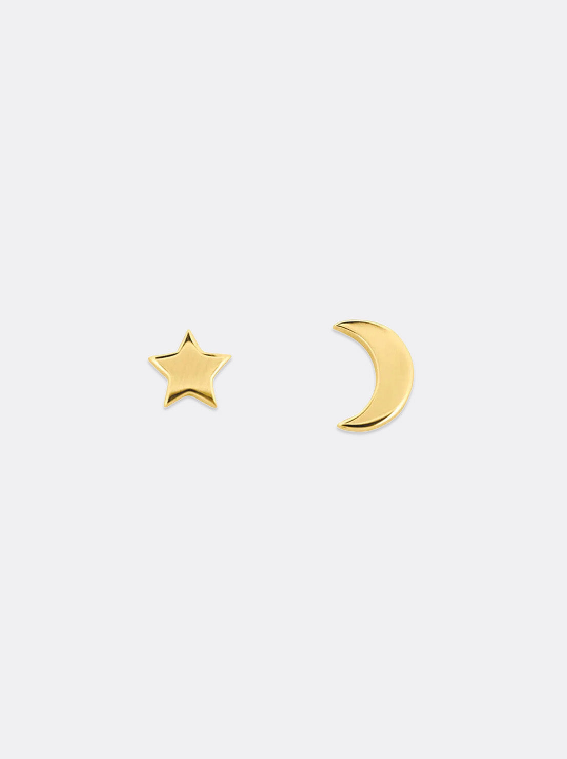 Linda Tahija - Star & Moon Studs - Gold Plated