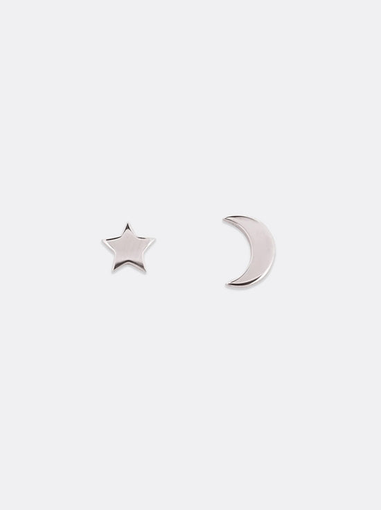 Linda Tahija - Star & Moon Studs - Sterling Silver