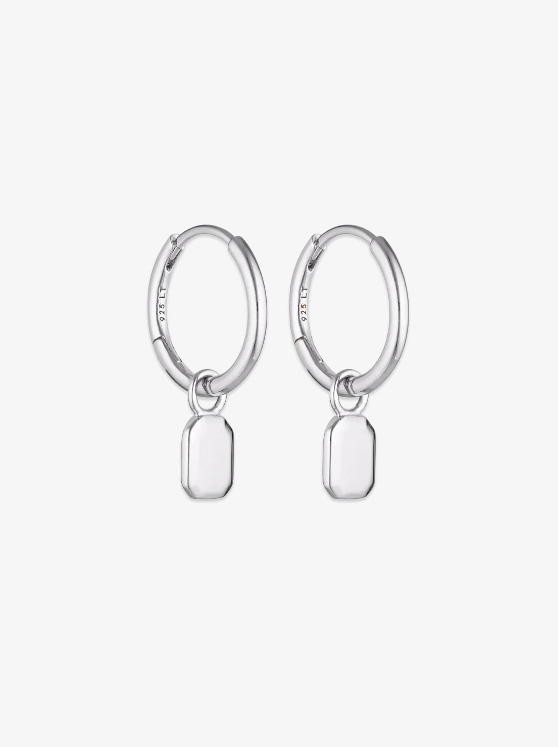 Linda Tahija - Tate Huggie Hoop Earrings - Sterling Silver