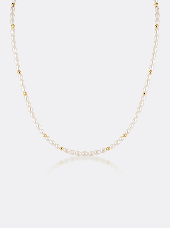 Linda Tahija - Tidal Pearl Necklace - Gold Plated