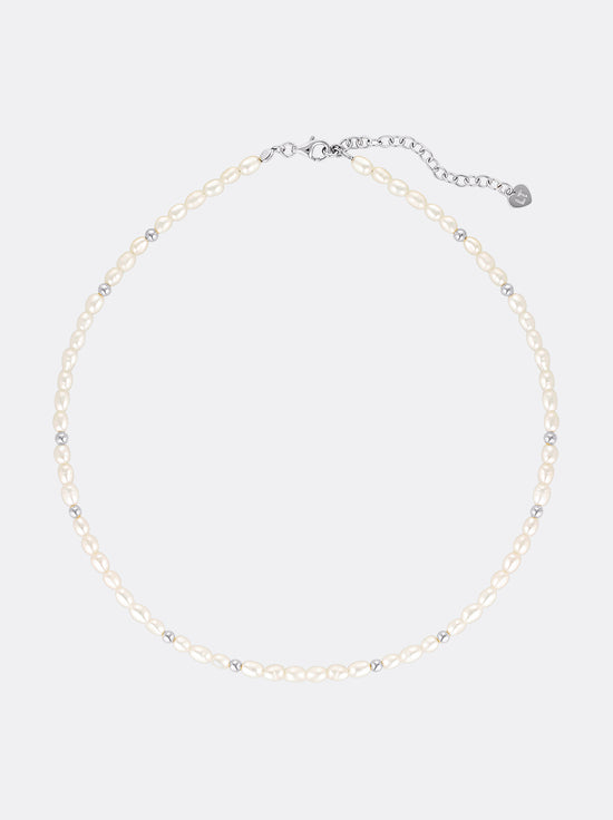 Linda Tahija - Tidal Pearl Necklace - Sterling Silver