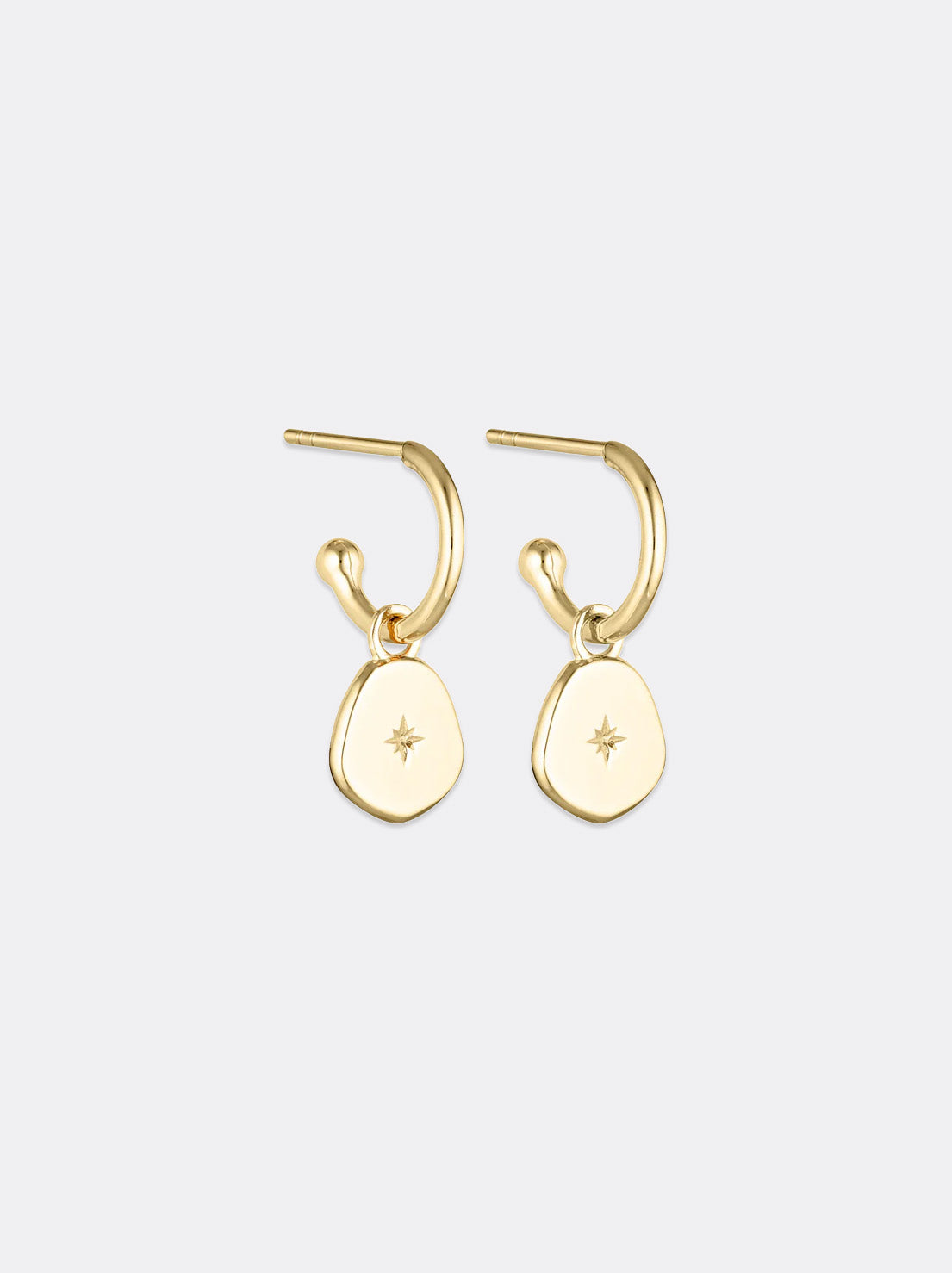 Linda Tahija - Vega Hoop Earrings - Gold Plated