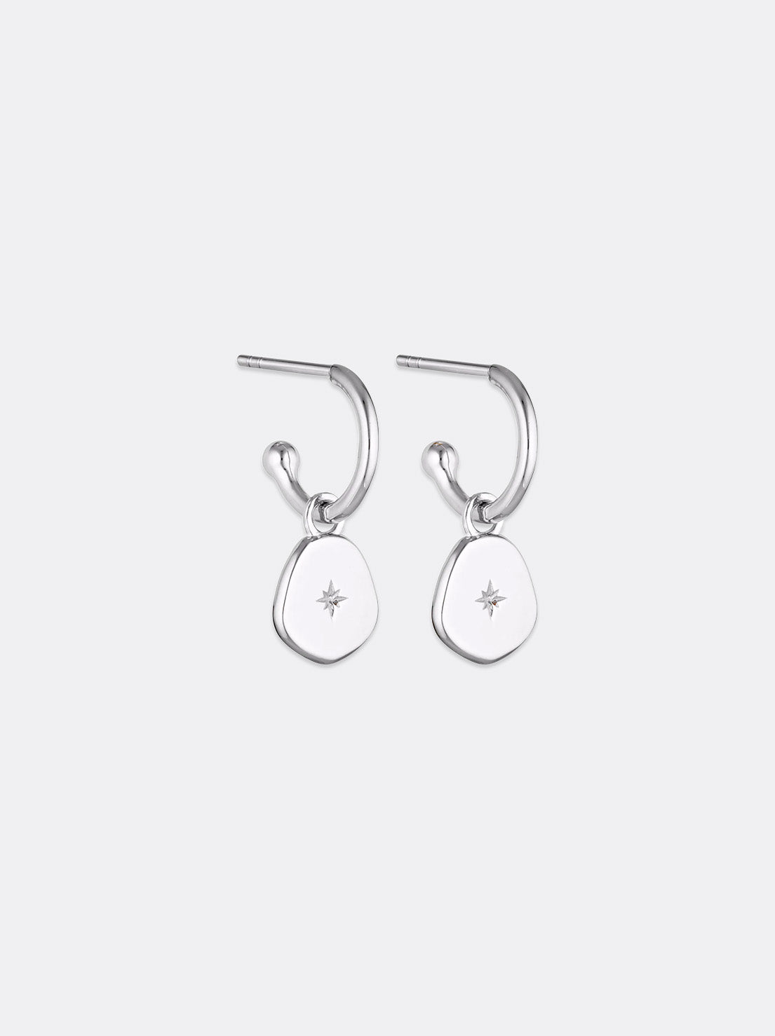 Linda Tahija - Vega Hoop Earrings -  Silver