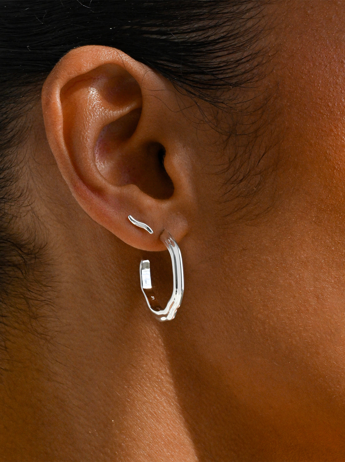Linda Tahija - Whisp Stud Earrings - Sterling Silver