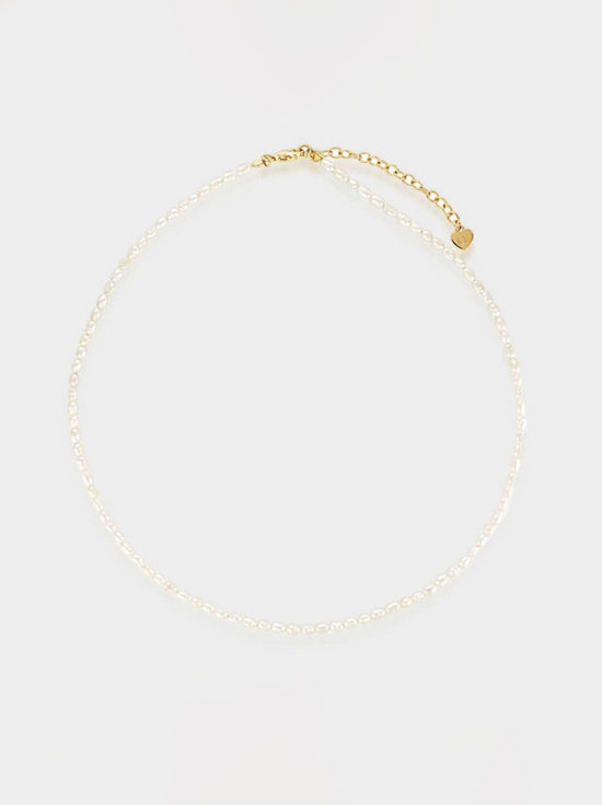 Linda Tahija - Coastal Pearl Necklace - Gold Plated