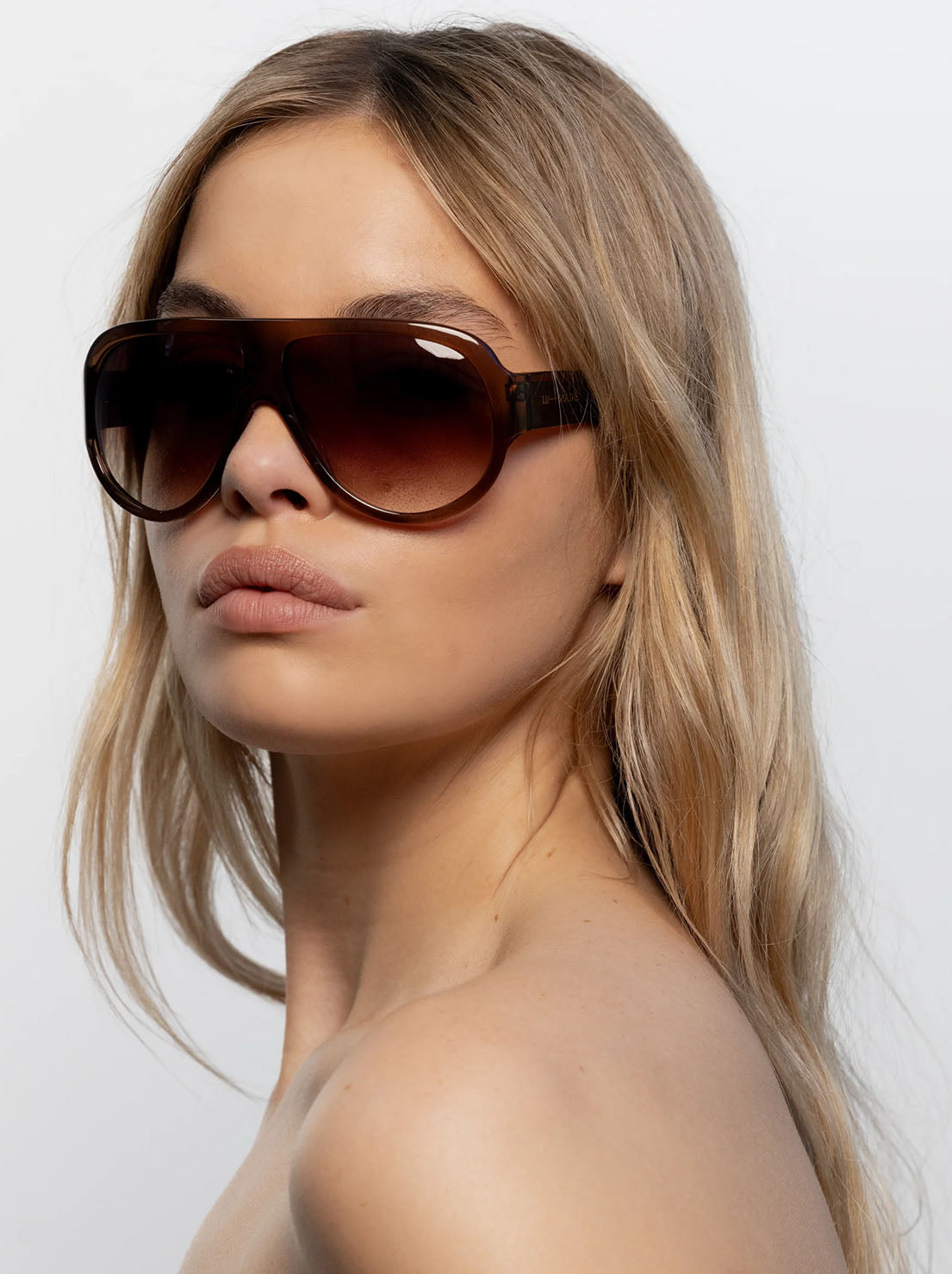 Lu Goldie - Bunny Sunglasses - Coffee