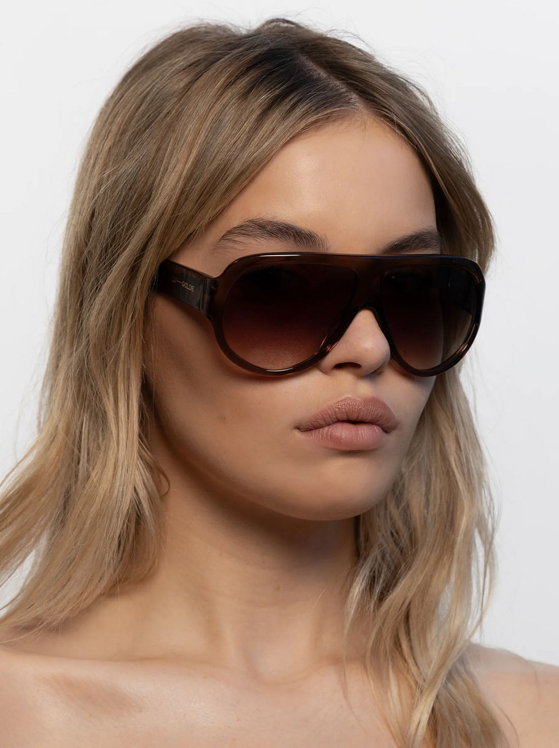 Lu Goldie - Bunny Sunglasses - Coffee