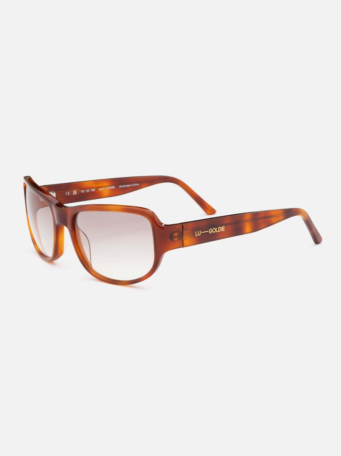 Lu Goldie - Cleo Sunglasses - Chestnut