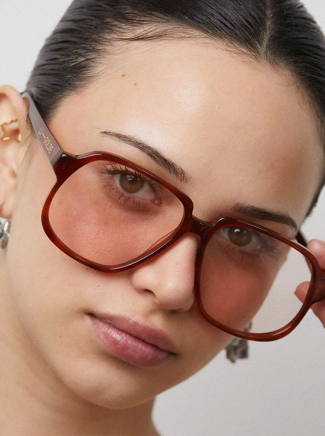 Lu Goldie - Delphine Sunglasses - Chestnut