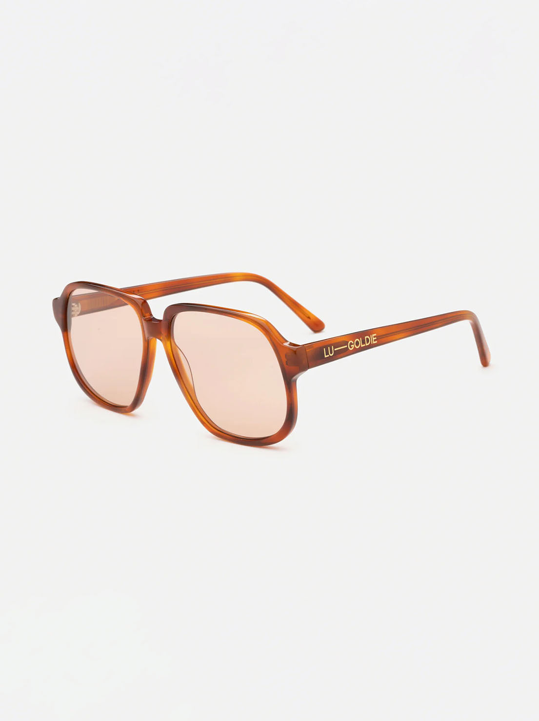 Lu Goldie - Delphine Sunglasses - Chestnut