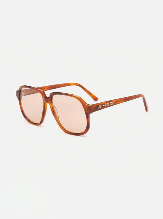 Lu Goldie - Delphine Sunglasses - Chestnut