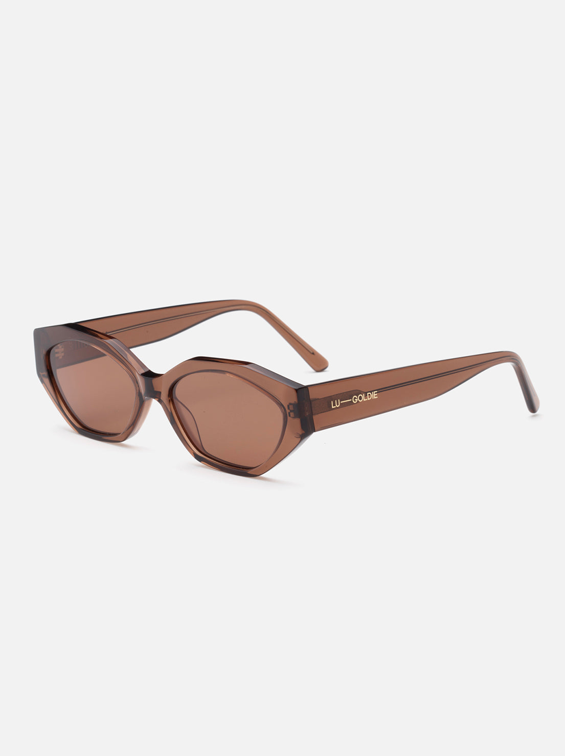 Lu Goldie - Eliana Sunglasses - Espresso