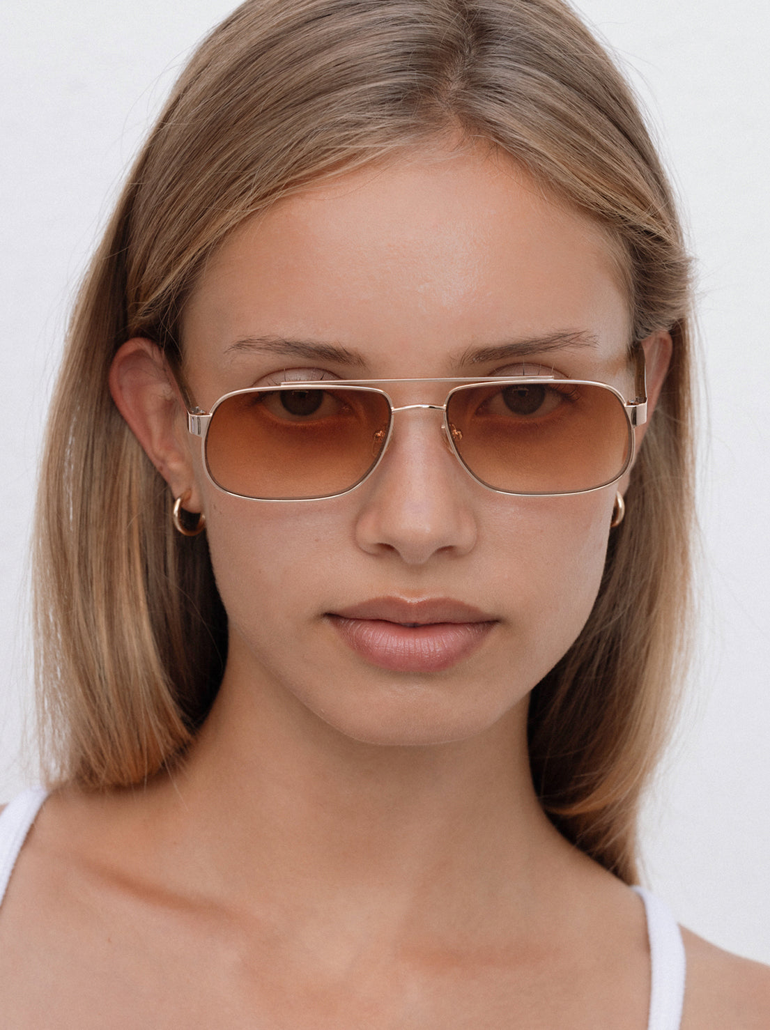 Lu Goldie - Evangeline Sunglasses - Cola