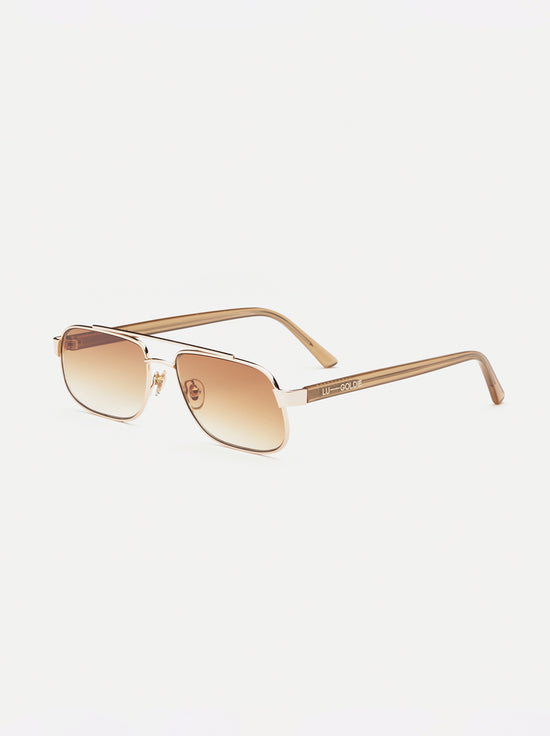 Lu Goldie - Evangeline Sunglasses - Cola